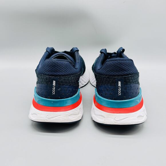 Nike Shoes Mens 12 Blue React Infinity Run Flyknit 3 Runners Running Sneakers - Picture 7 of 13